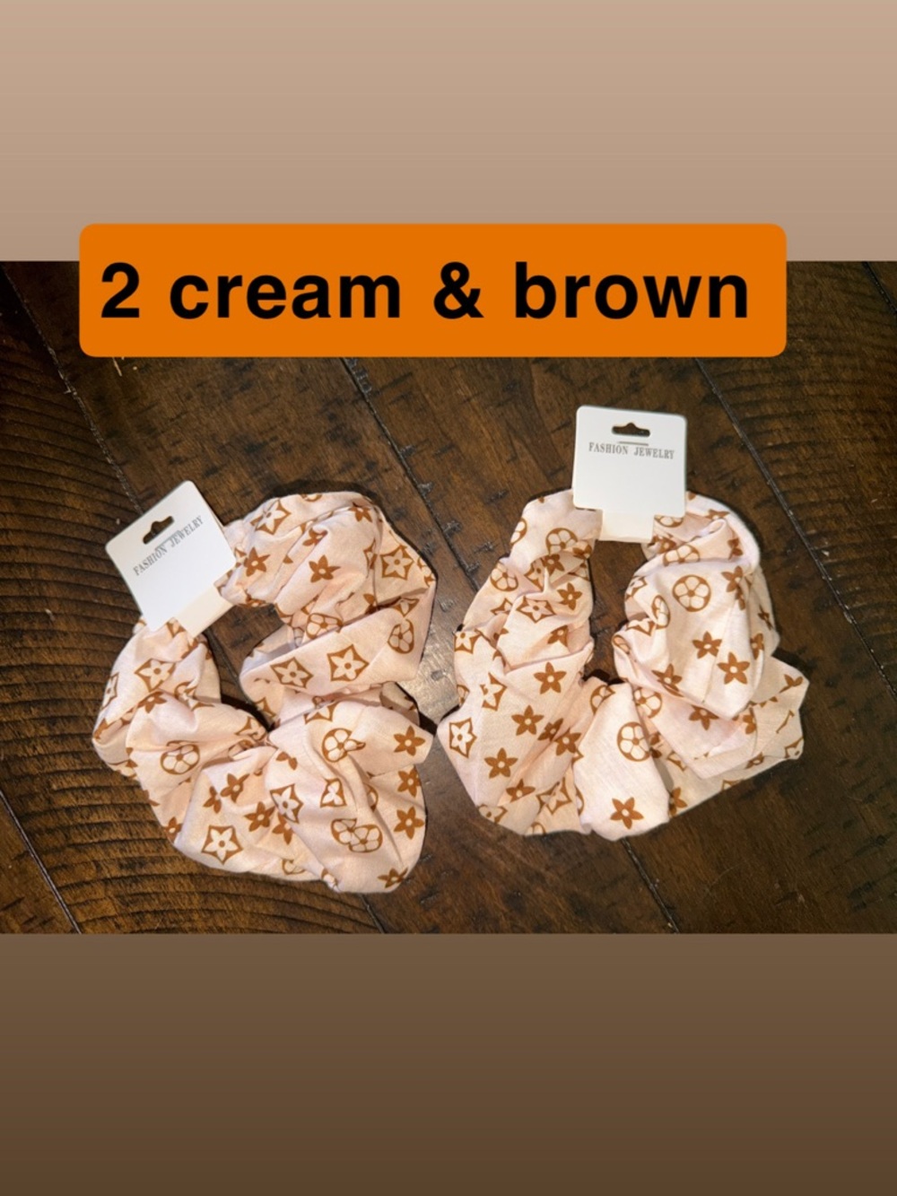 Fashion Monogram Scrunchies